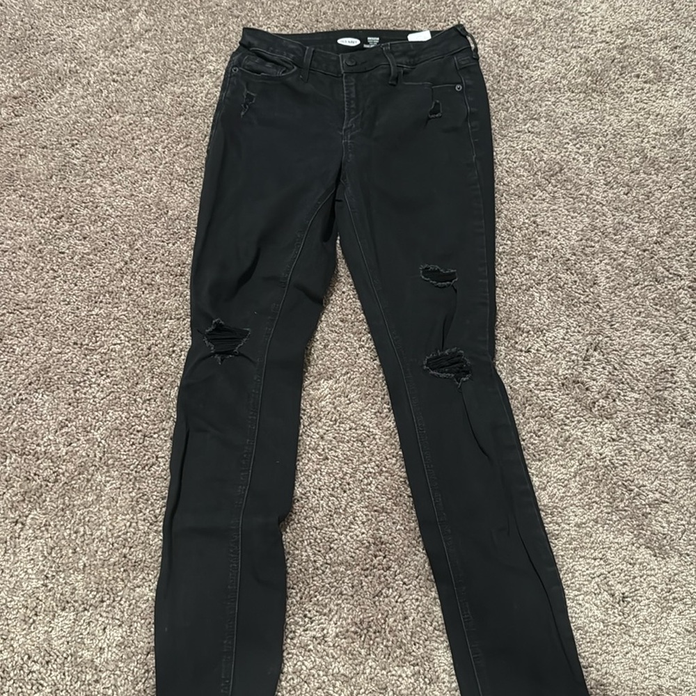 Old Navy High Rise Black Skinny Jeans